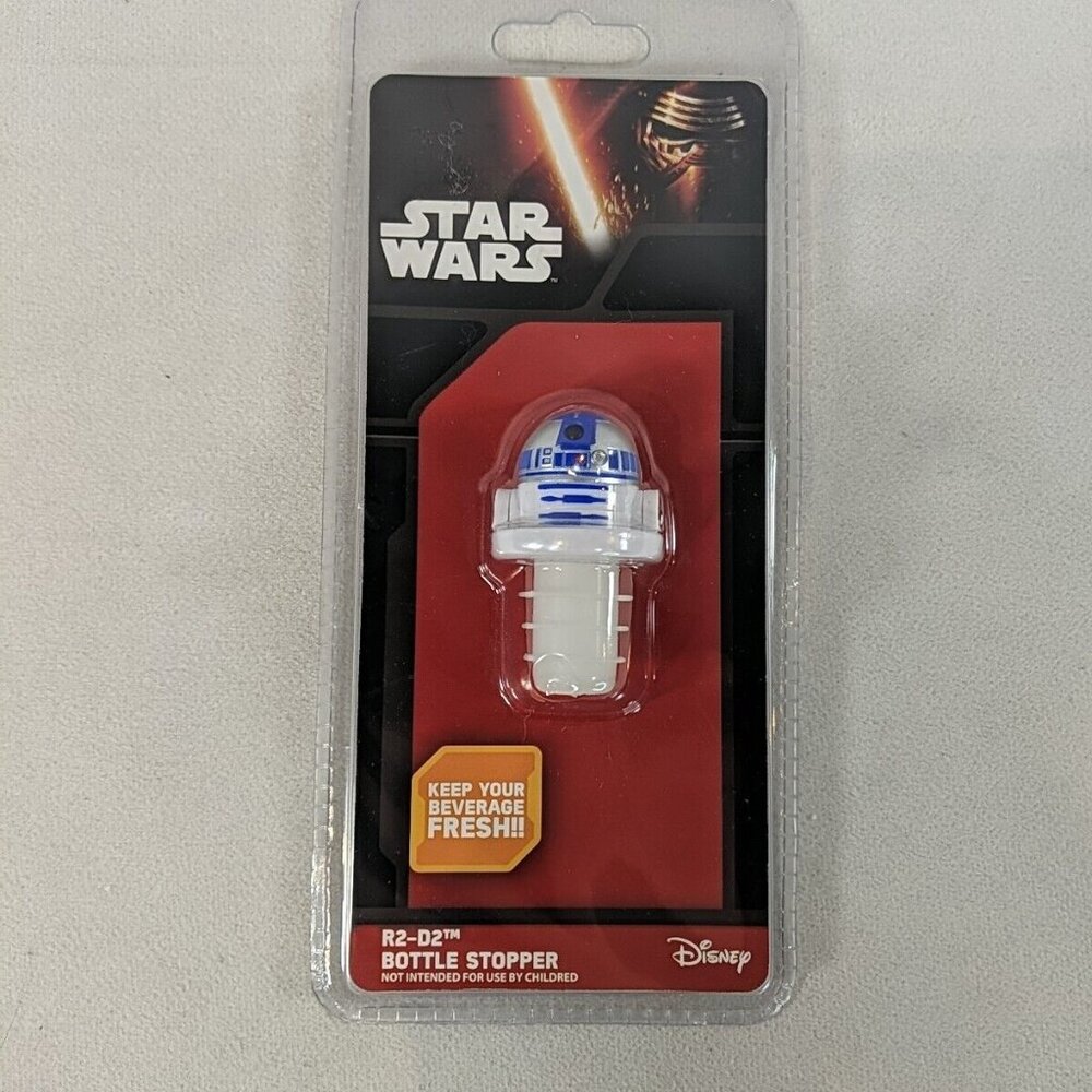 Star Wars R2-D2 Bottle Stopper NEW SEALED Disney Lucasfilm SW02558 Plastic R2D2